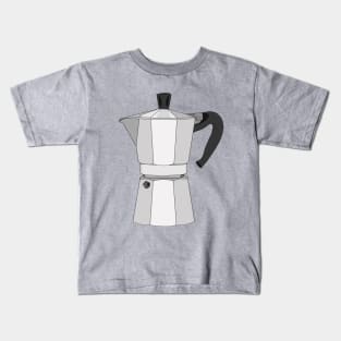 Vintage Espresso Maker Moka Pot Coffee Kids T-Shirt